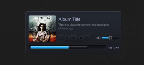 Slick Mp3 Player Template Psd Premiumcoding