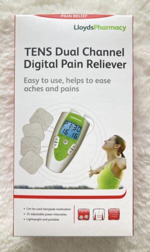 Lloyds Pharmacy Dual Channel Tens Machine Digital Pain Reliever New