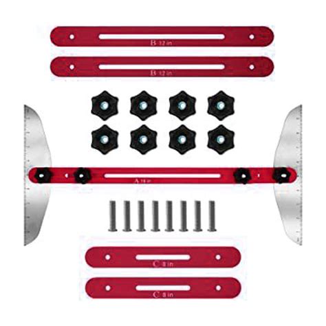 DGQPLPD Stair Tread Template Tool 11-60 Inch Metal Measuring Stair Tool