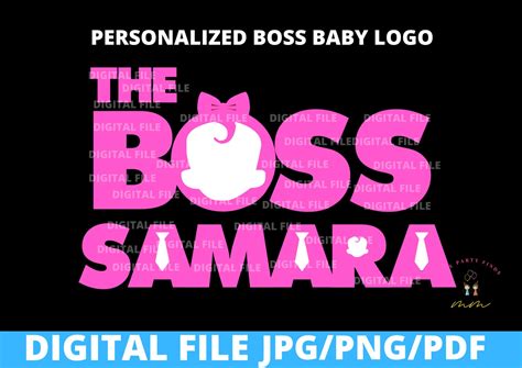 Personalized Girl Boss Baby Logo Printable Etsy