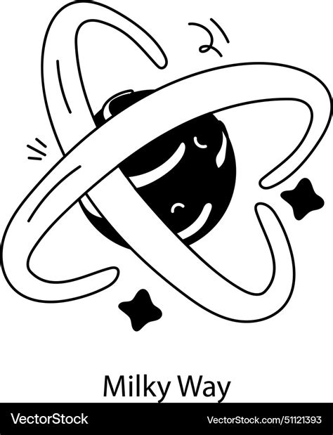 Milky way Royalty Free Vector Image - VectorStock