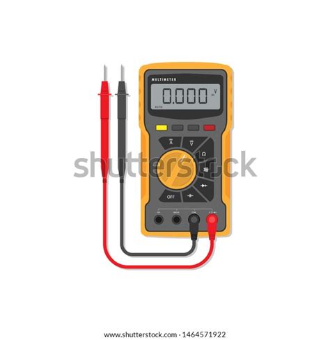 Digital Multimeter Flat Design Concept Electrical Stock Vector Royalty Free 1464571922