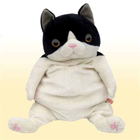 Mochi Neko Plush (L - 13”) – Black Cat - Cute Japan Junction