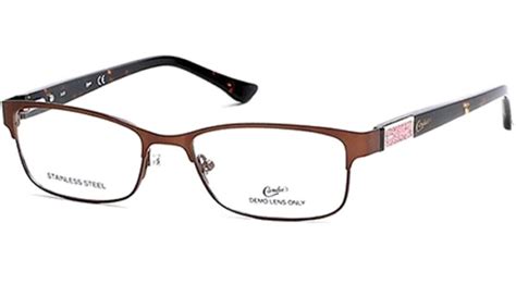 Candies Ca0130 047 Brown Bronze Square Metal Optical Eyeglasses Frame 52 17 135 Ebay