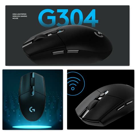 Phandco Pc Depot Logitech G304 Lightspeed Wireless Gaming Mouse Black