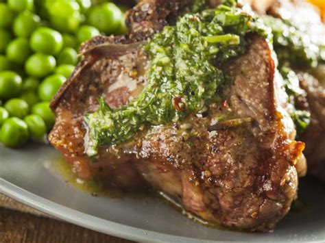 Broiled Lamb Chops With Mint Chimichurri Recipe And Nutrition Eat