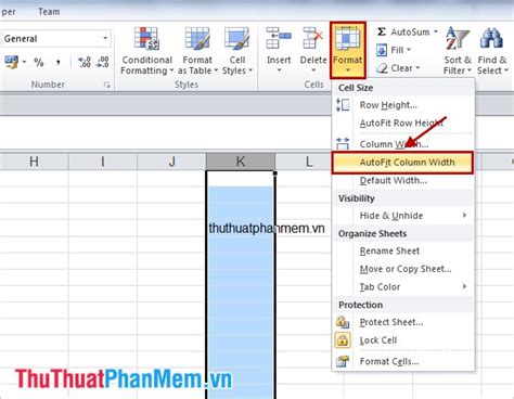 Chỉnh sửa chiều rộng cột và chiều cao hàng trong Excel