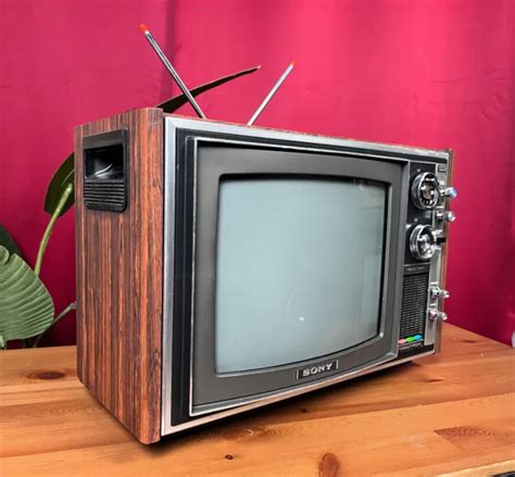 Sony Trinitron Kv E Er Vintage Retro Tv Fernseher Color Holz