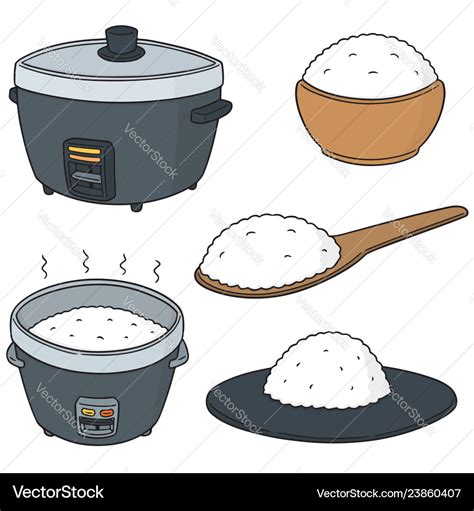 Set Of Rice Royalty Free Vector Image Vectorstock