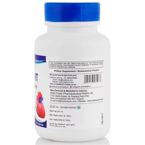 Healthvit Coq Vit Coenzyme Q Mg Capsules Buy Healthvit Coq Vit