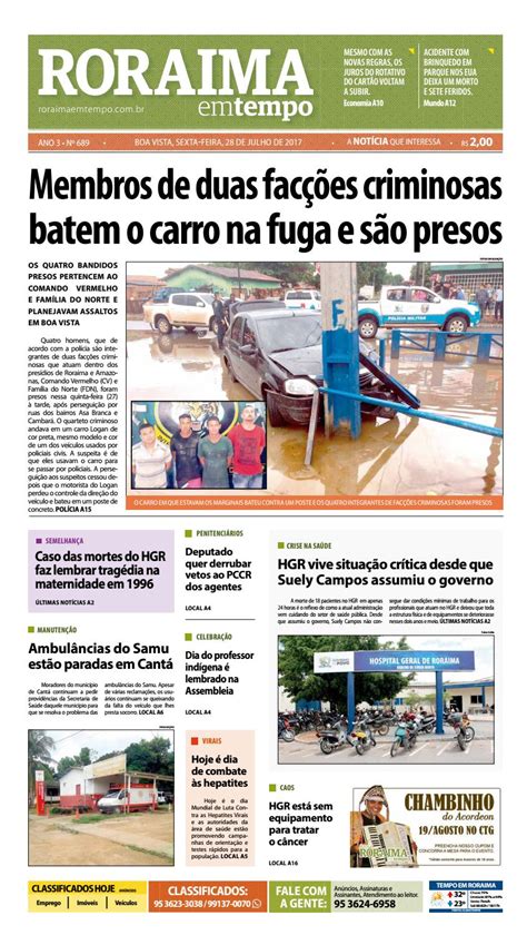 Jornal Roraima Em Tempo Edi O By Roraimaemtempo Issuu