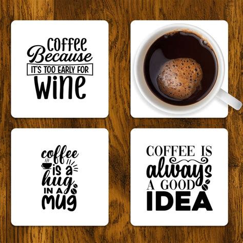 Funny Coffee Coaster Svg Bundle Amazing Designs Files For Cricut