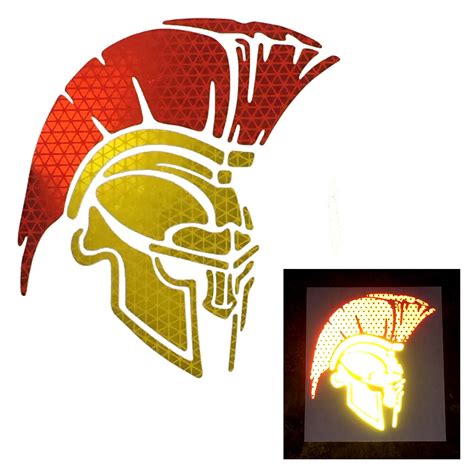 Spartan Trojan Helmet Decal High Intensity Grade Reflective