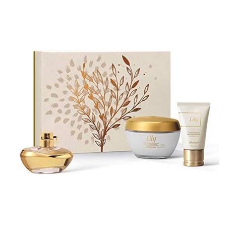 Kit Perfume E Hidratante - LILY tradicinal boticário: kit com perfume LILY 75ml, hidratante ...
