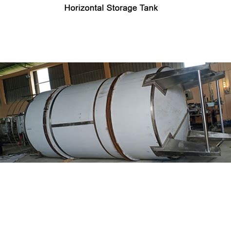 Stainless Steel Chemicals Horizontal Storage Tank At Piece In