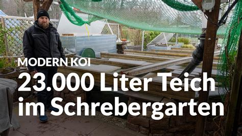 Michaels 23 000 Liter Teich In Der Schrebergartensiedlung Modern Koi