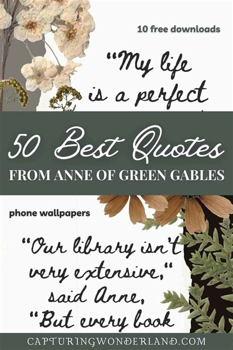 50 Best Anne of Green Gables Quotes — Capturing Wonderland