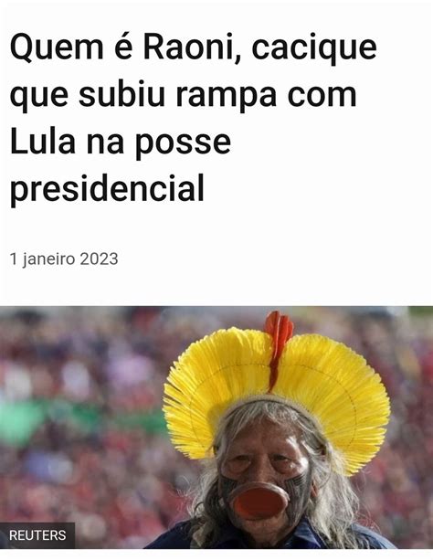 Al On Twitter Quem Raoni Onde Ele Vive Atualmente Ele Tem