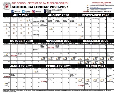 County Prep Calendar - CountyCalendars.net