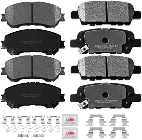 Amazon Acb Zone Front And Rear Disc Brake Pads Set Ceramic W