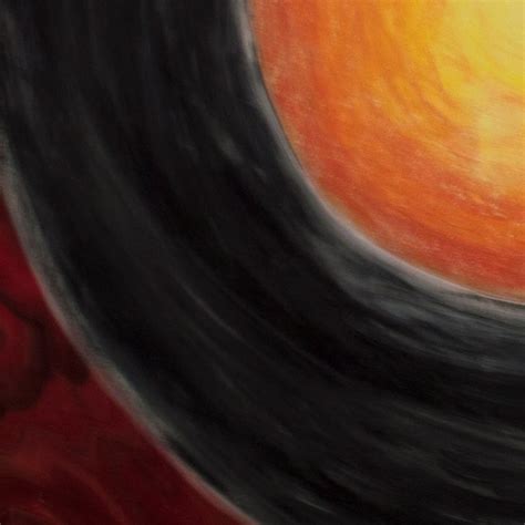 Mars and Venus Acrylic Abstract Painting 36 X 36 Enso Painting, Red ...