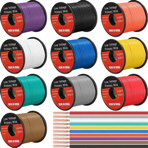 Gs Power 12 Gauge Electrical Wire 6 Pack Color Combo Low