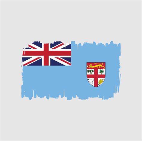 Fiji Flag Brush Strokes National Flag Vector Art At Vecteezy