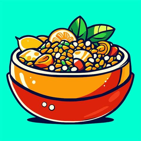 Ilustración deliciosa de locro dibujada a mano Vector Premium