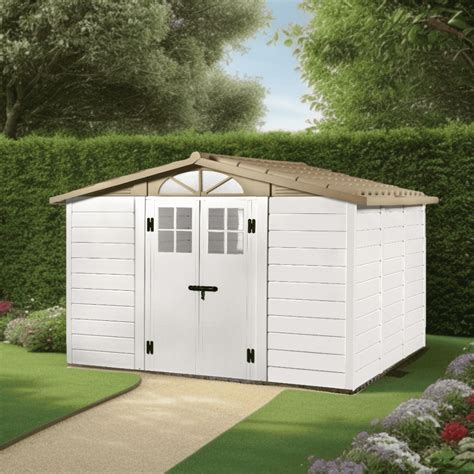 abri de jardin resine   avec plancher grosse epaisseur  mm