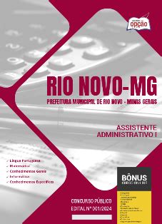 Apostila Prefeitura De Rio Novo Assistente Administrativo I