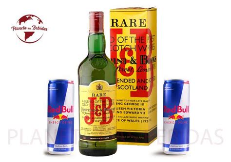 Combo 1 Whisky J B Rare 1L 2 energético Red Bull 250 ml Bebidas