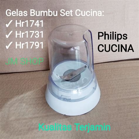 Jual Gelas Dan Pisau Bumbu Set Blender Philips Cucina Hr1741 Hr1731