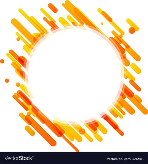 Orange round background on white Royalty Free Vector Image