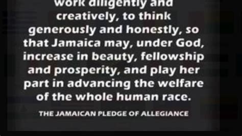 Jamaican National Pledge Youtube