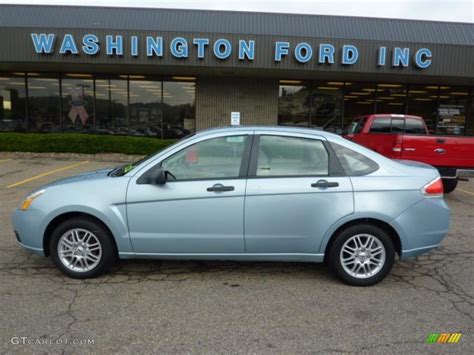 Light Ice Blue Metallic Ford Focus Se Sedan Photo