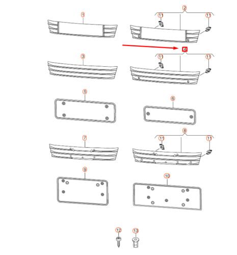 New Audi A Sportback G Front License Plate Holder G Jt Oem