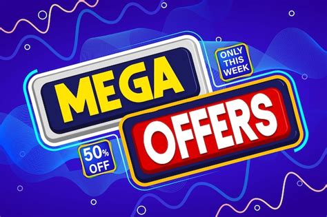 Plantilla De Mega Venta Oferta Especial Por Tiempo Limitado Vector