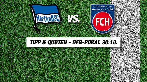 Hertha Heidenheim Tipp Prognose Quoten Am 30 10 2024