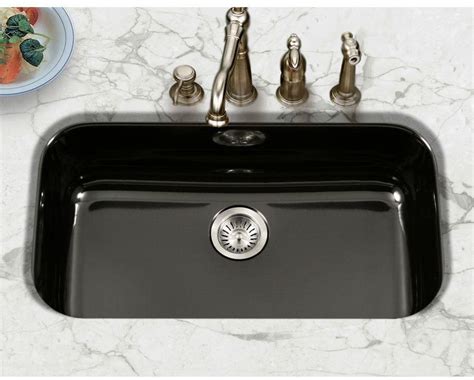 Black Porcelain Undermount Kitchen Sinks – Juameno.com