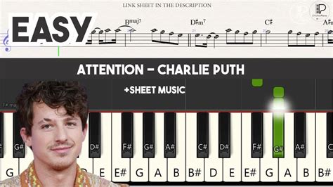 How To Play Piano Attention Charlie Puth Sheet Music Youtube