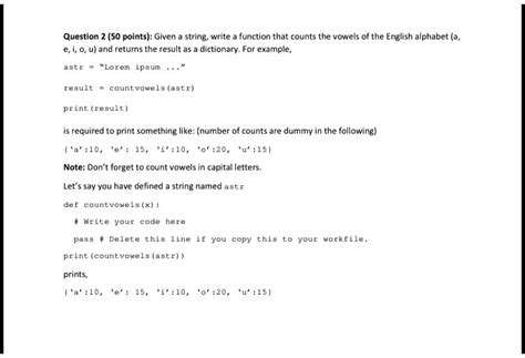 SOLVED Question 2 50 Points Given A String Write A Function That