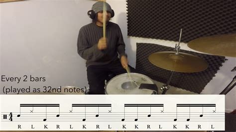 Drum Lesson Kick Snare Hat 34 Rlkrlkrl Kkrlkkrl Youtube