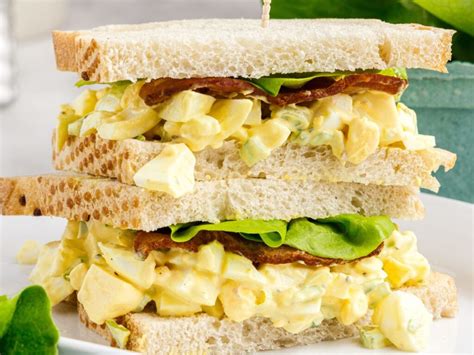 Egg Salad Sandwich with Bacon - Together as Family