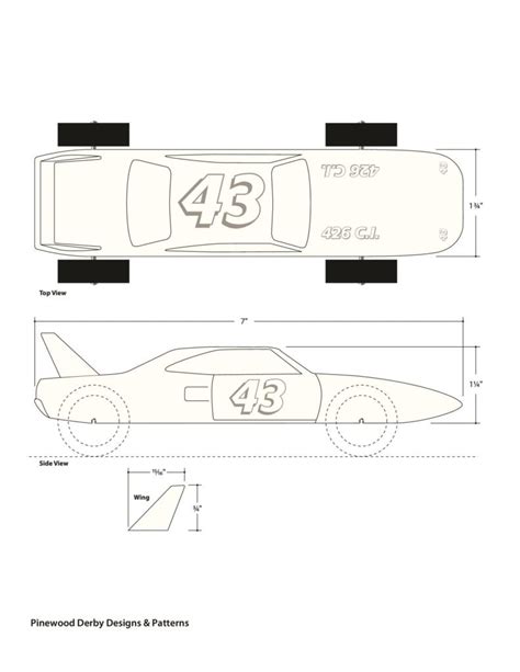 39 Awesome Pinewood Derby Car Designs And Templates Templatelab