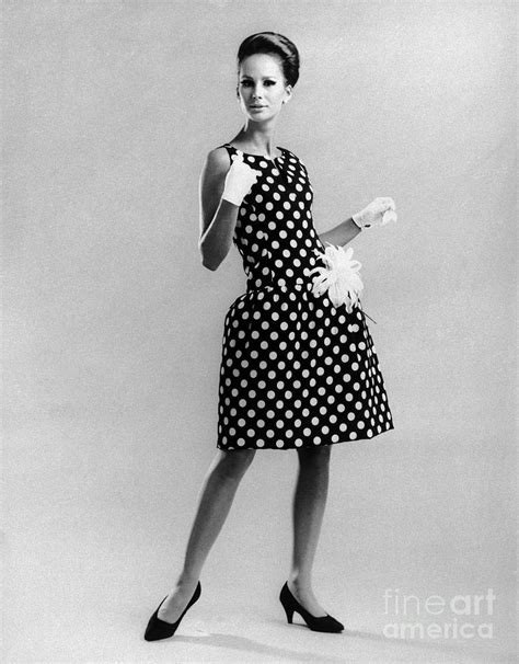 Geoffrey Beene Polka Dot Dress By Bettmann