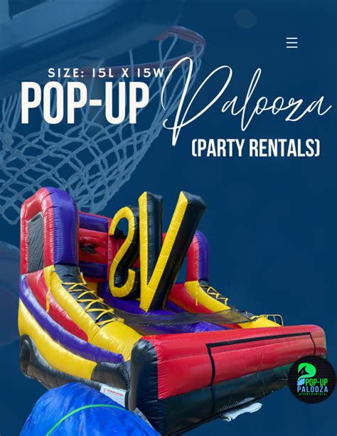 Dual Basketball Arena Bounce House And Event Rentals Pop Up Palooza