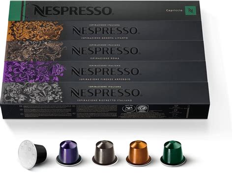 Nespresso Original Assortiment Top Sélection Ispirazione Italiana And Espresso 50 Capsules 10x