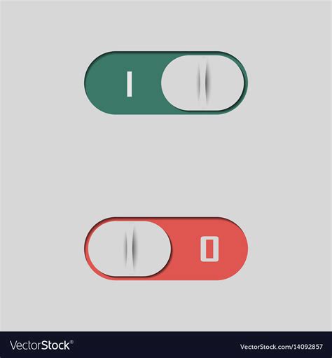 A set of buttons and switches Royalty Free Vector Image