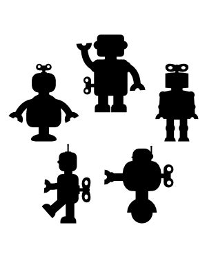 Robot Arm Silhouette Clip Art