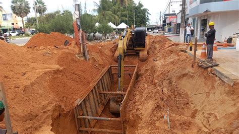 Obras de ampliação da rede de drenagem e inovação em lagoa de captação